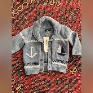 NWT Janie and Jack Baby nautical sweater